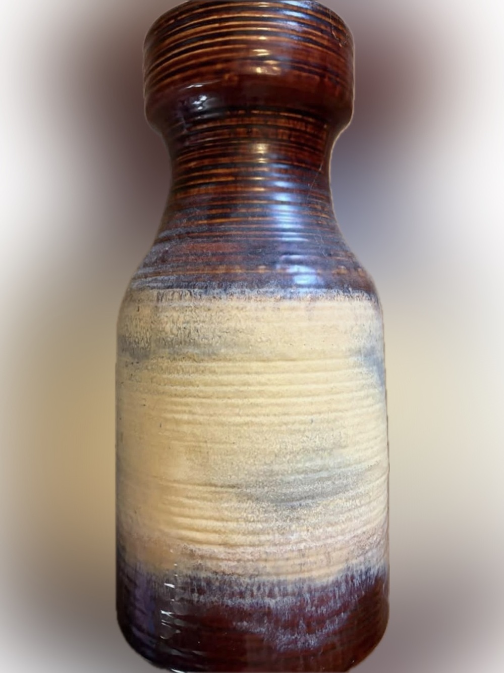 Carstens Tonnieshof MCM FAT LAVA 
WEST GERMANY VINTAGE POTTERY VASE 16” TALL